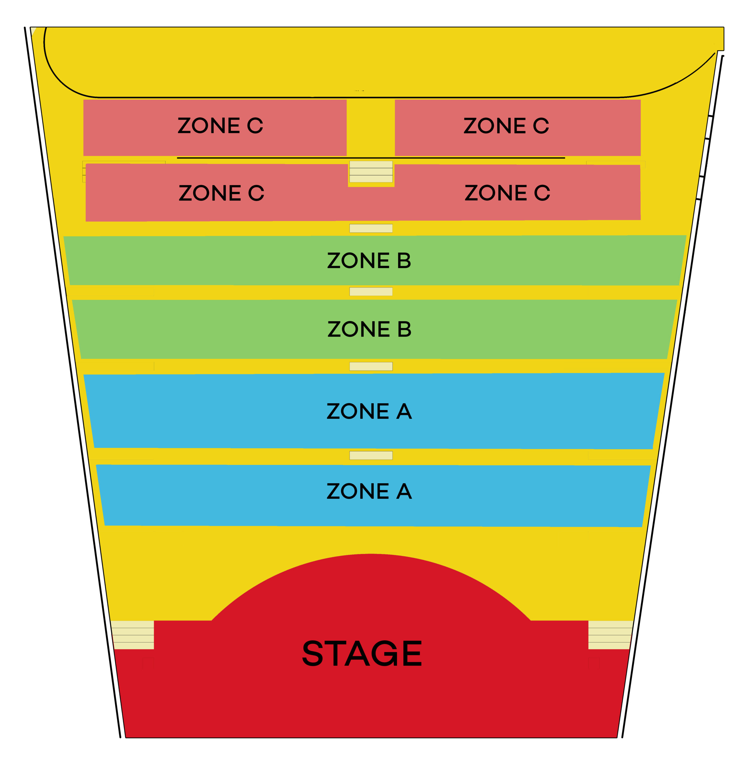 Seating Plan - GODZILLA – Stand-up comedy with Nour Hajjar