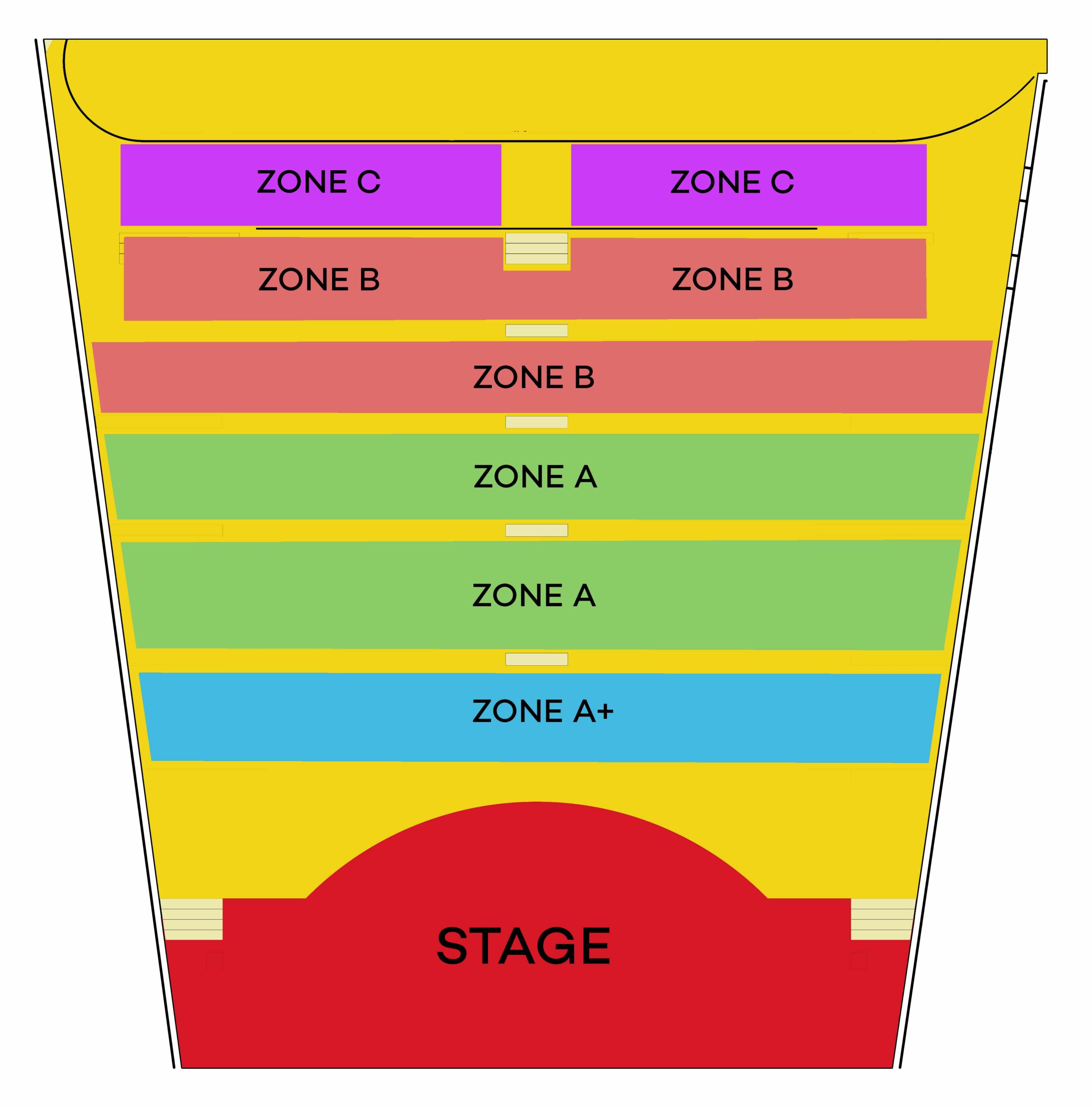 Seating Plan - Cabaret Paulikevitch