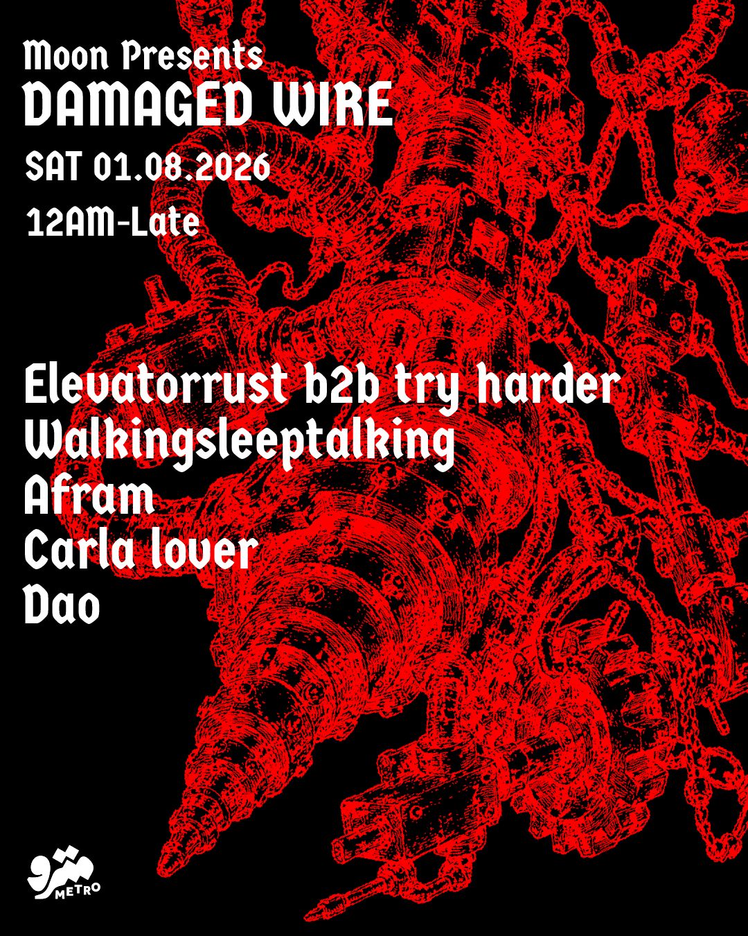 Moon presents Damaged Wire